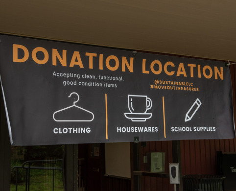 Donation Location Sign