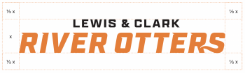 Clear space around the horizontal wordmark.