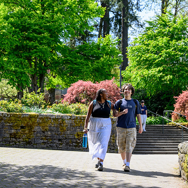 Students walking on the undergraduate campus.