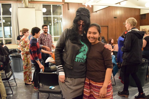 Julie and Sina. -2015 Pumpkin Carving Party