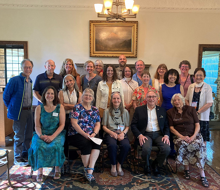 Gathering of current and former AES faculty, staff, directors, and alumni. June 25th, 2022 at the Manor House.