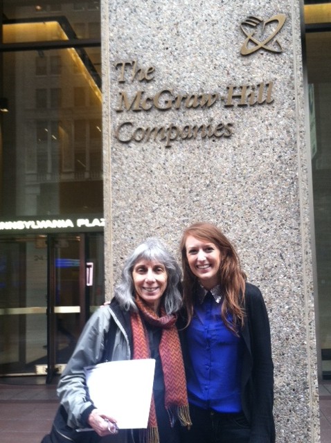 Professor Emerita Arnold and Jessica Holmes BA '11 (who worked with Ms. Arnold at McGraw-Hill)