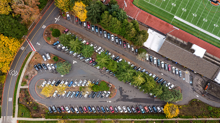 Parking Lot C Bird's Eye View