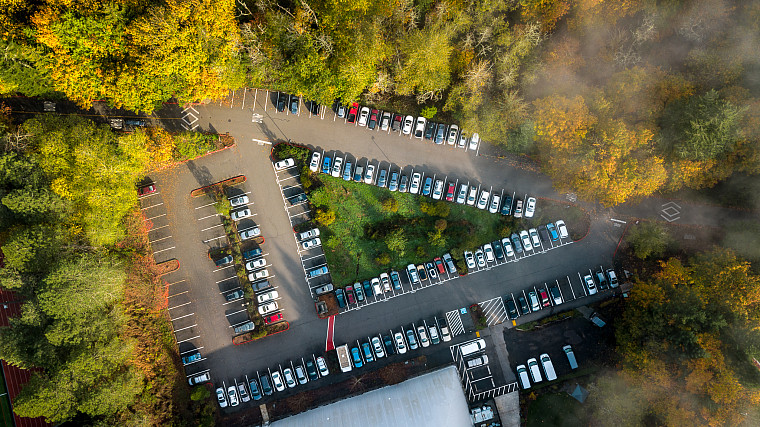 Parking Lot D Bird's Eye View