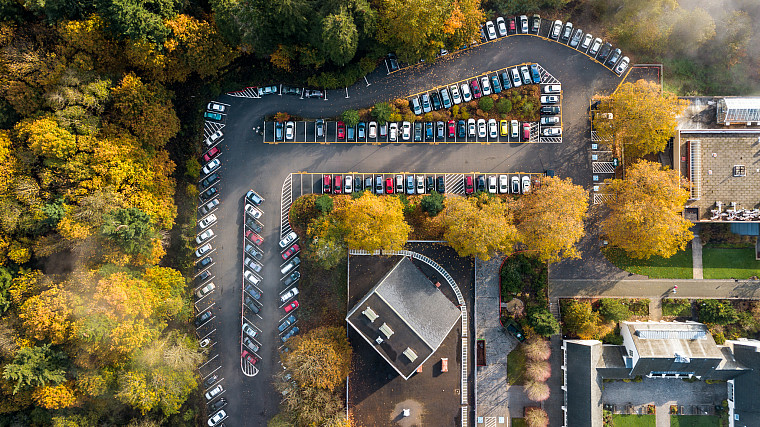 Parking Lot E Bird's Eye View