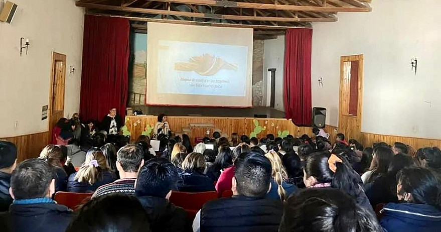 Workshopping at auditorium. Salta, Argentina.