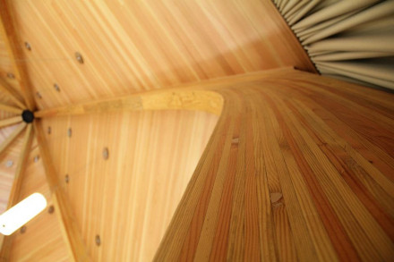 Gregg Pavilion Wood Walls and Ceiling