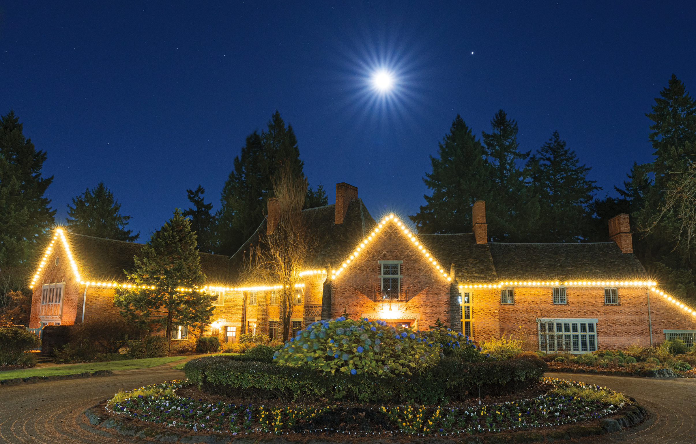BIG PICTURE: Frank Manor House, which is on the National Register of Historic Places, received a glow up for the holiday season last wint...