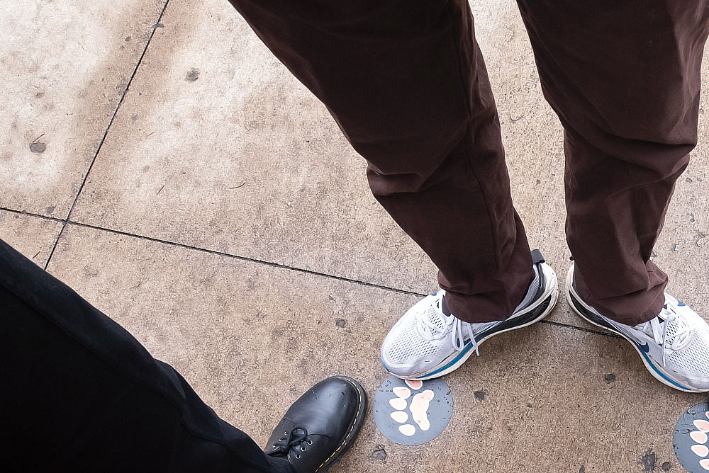 River Otter paw prints appeared in unexpected places on campus during the celebration week.