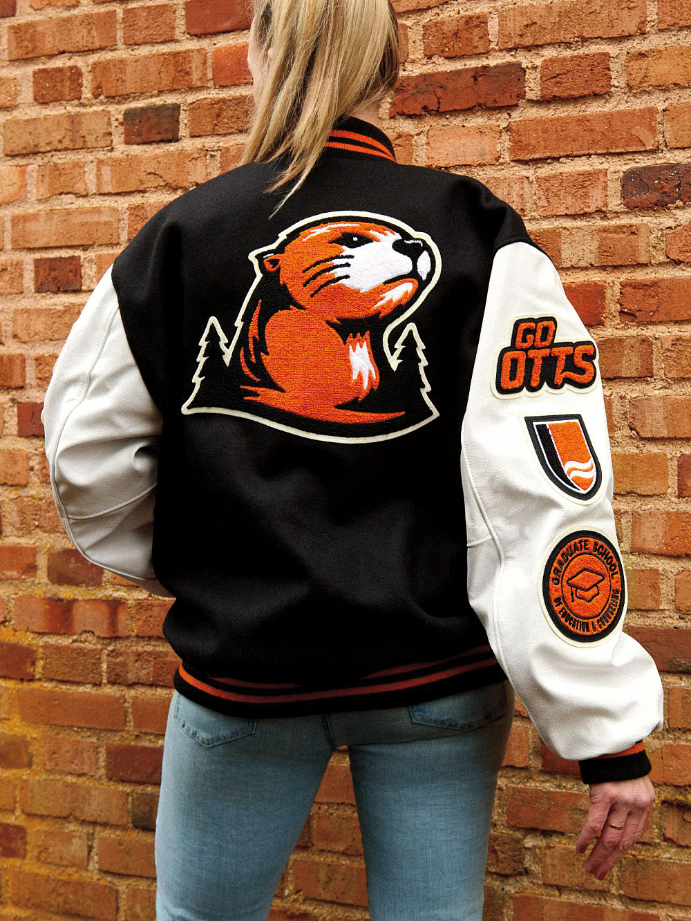 A specially designed letterman's jacket was the grand prize in a three-campus scavenger hunt.