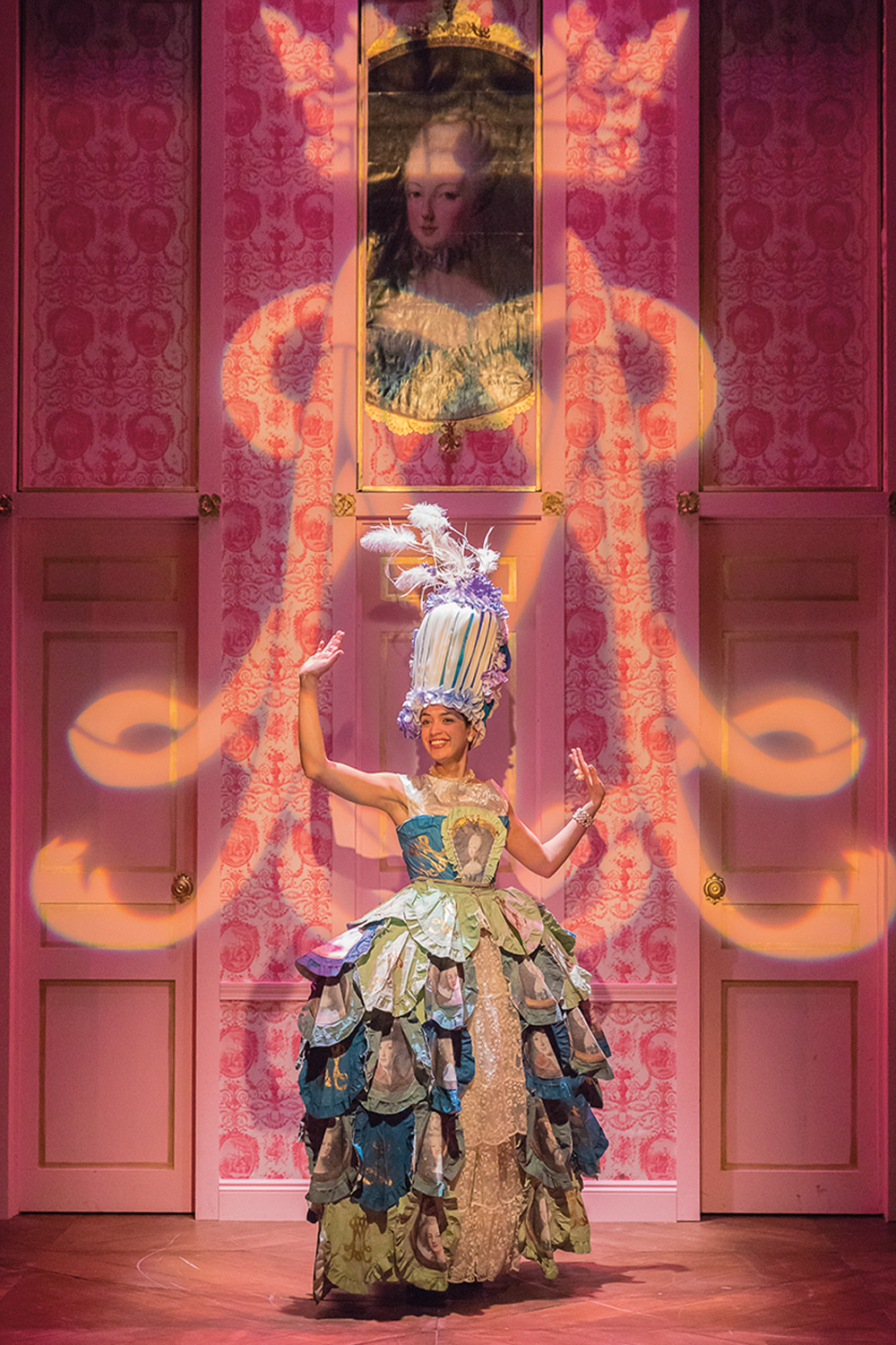 A scene from Marie Antoinette, directed by Associate Professor Rebecca Lingafelter in spring 2020.