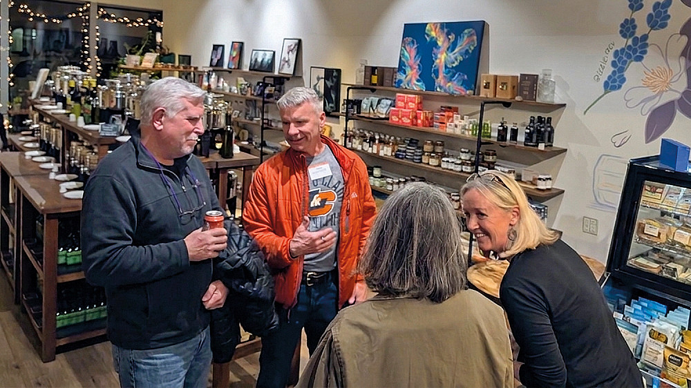 Denver- and Boulder-area alumni enjoyed a tasting event at Boulder Olive Oil Company, owned by Michael Graham BA '05.