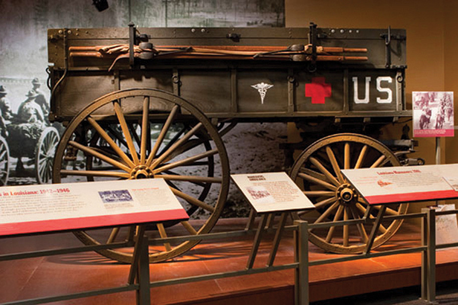 Chamberlain's museum work includes large-scale projects with the Louisiana State Museum.