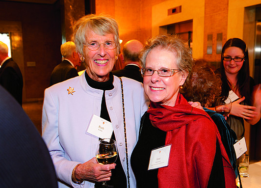 Inaugural Dinner - Ruth Keller and Jane Atkinson, vice president and provost.
