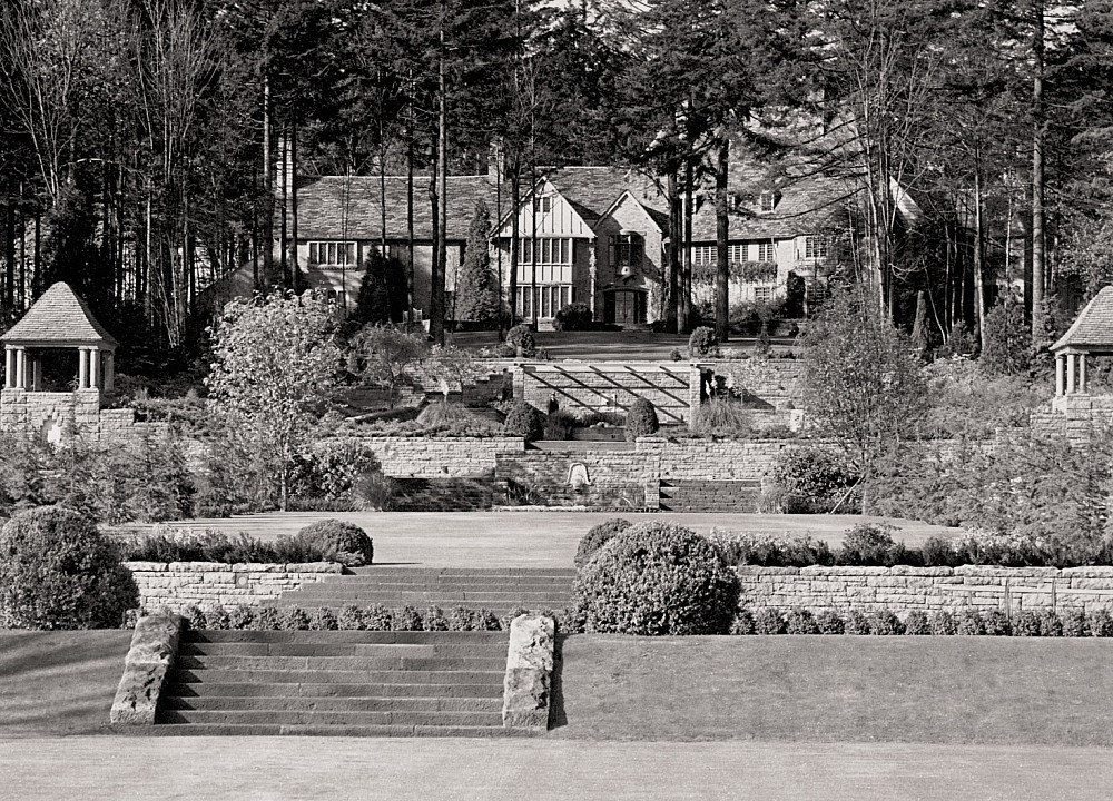 Frank Manor House and garden terraces (ca. 1930)
