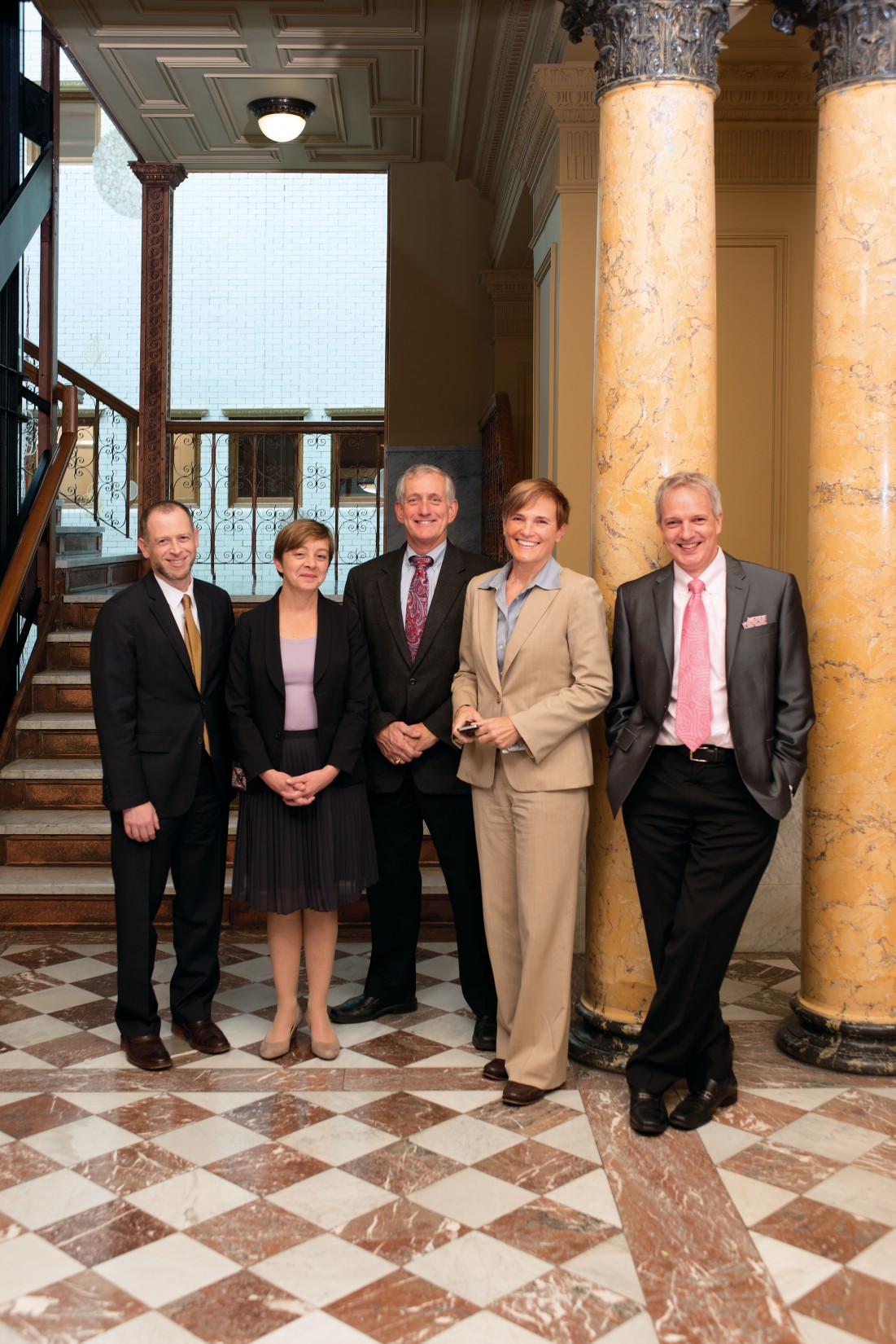 From left: Director of Strategic Initiatives Josh Alpert, Policy Director Jillian Detweiler, Mayor Charlie Hales, Chief of Staff Gail Shi...
