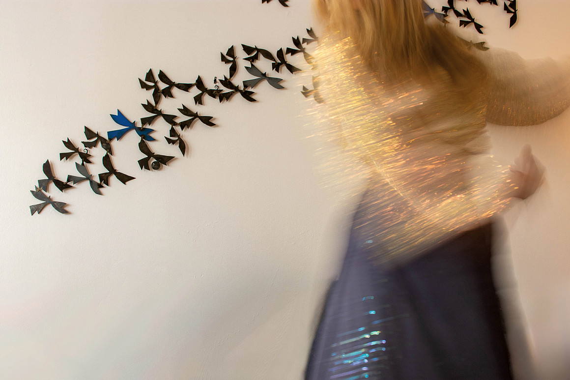 A Self-Portrait in Sparkles, by Claire S.
