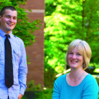 Daena Goldsmith BS '86, professor of communication, and Gregory Miller BA '10