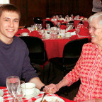 Danil Semenov '07, recipient of the Grace Spacht Memorial scholarship, with Jane Bryson, life trustee and donor to the Ruth R. Templeton ...