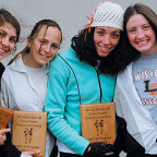 All-West Region cross country honors went to Laura Sbordone '07, Tamma Carleton '09, Carla McHattie '06, and Therese McCaffrey '08.
