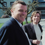 Bill Olds '85 and Patrick Fendall '84, both donors to the Dean Sempert Scholarship.
