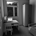 A room in the new residence halls