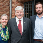 Joann Geddes, Lt. General Romeo Dallaire, and Michael Graham BA '05.