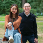 Myryl Caccam BA '27 and Greg Caldwell