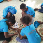 Samantha Hernandez BA '21 worked with children in the Dominican Republic to address climate change and racial discrimination.