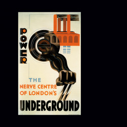 E. McKnight Kauffer, Power--the Nerve Center of London's Underground (1931).