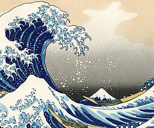Under the Wave off Kanagawa, also known as The Great Wave (c. 1830), by Hokusai Katsushika, is one of the world's most recognizable ...