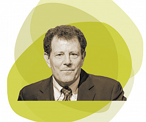 Nicholas Kristof reflected on his rural Oregon upbringing and the law's role in combating climate change.