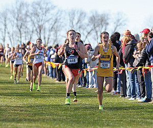 Riley Buese competes at the Cross Country National Championship Meet in Pennsylvania.