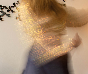 A Self-Portrait in Sparkles, by Claire S.
