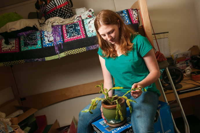 Elizabeth Armitage CAS '17, Madras, Oregon I got this Christmas cactus as a gift from my grandpa at my birth. It's important...