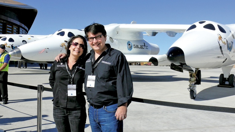 Tony Poe BA '91 and his wife, Laine Poe