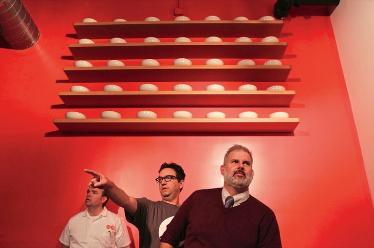 Patrick Fleming BS '92, Brannon Riceci BS '92, Tim Parsons BA '91