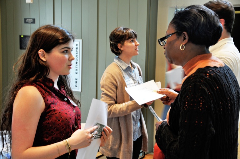 Members of the campus community posed as venture capitalists to quiz students about product designs they had developed for Technologies o...