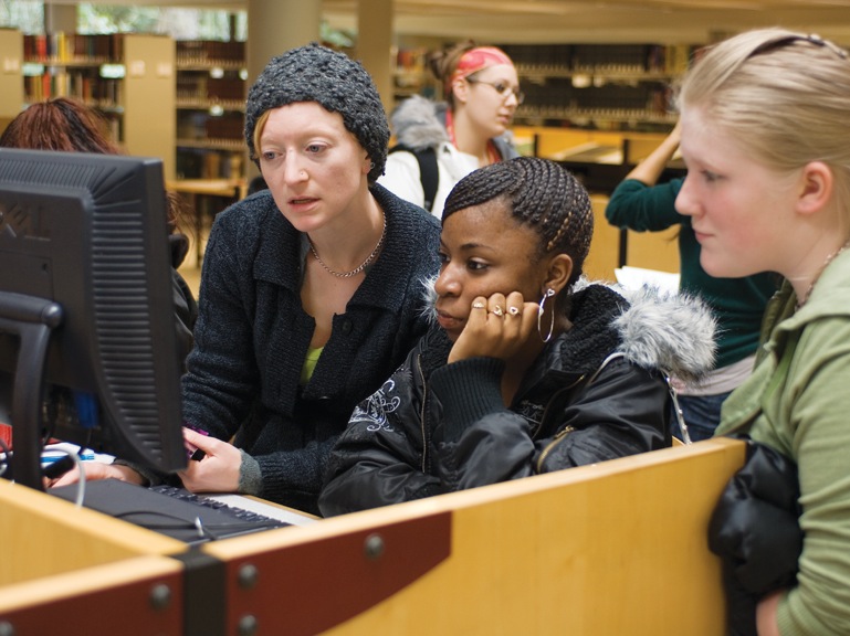 Students from Lewis & Clark partner with students from the Spanish-English International School in North Portland to research histori...