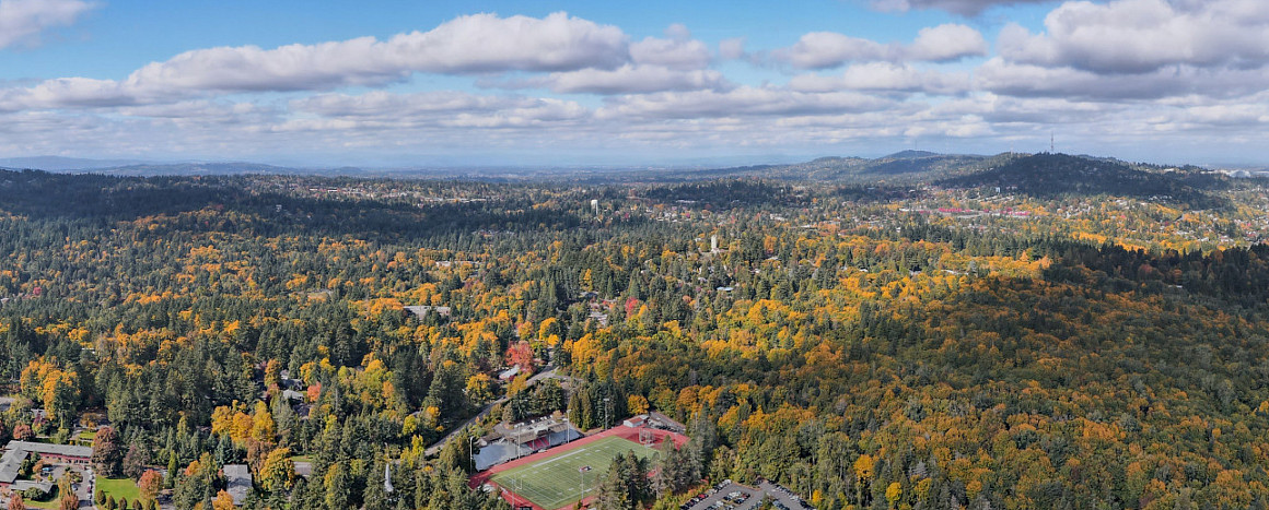 Aerial of campus