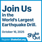 Join us in the world's largest earthquake drill on October 16, 2025. 