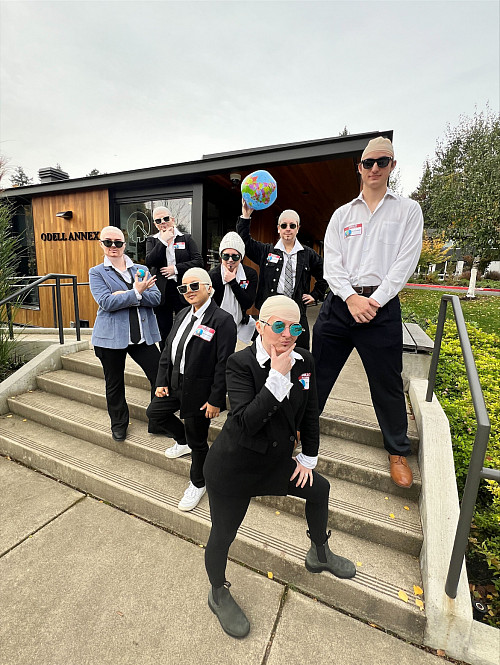 “Mr. Worldwides (Dale!), by Campus Living, feat. Franchesca Spann, Sean Holcomb, CJ Cabungcal, Theresa Brostowitz, Hannah Machado, ...