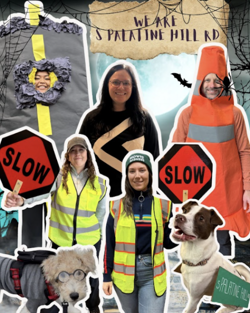 “S. Palatine Hill Rd, by First Year Experience