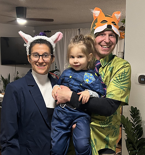 “Zootopia (Judy Hopps, Fox & Bellwether), by Nadia Mannai-Bonham, Jona Bonham & Josh Bonham