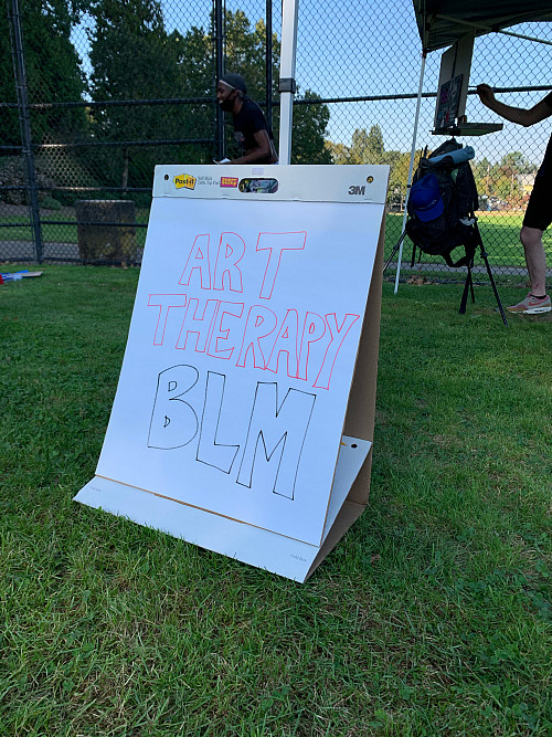 BLM Art Therapy Event at Irving Park on September 23, 2020