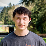 Sebastian keeps busy on campus, finding community in his residence hall as an RA and through the L&C basketball team.