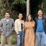 L to R: Matt Campa, Kassie Kometani, Haley Nicholson, and Professor Craig Johnston.