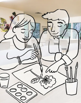 L&C's Art Therapy Program has a new home in the counseling center, allowing practitioners to offer individual counseling as well...