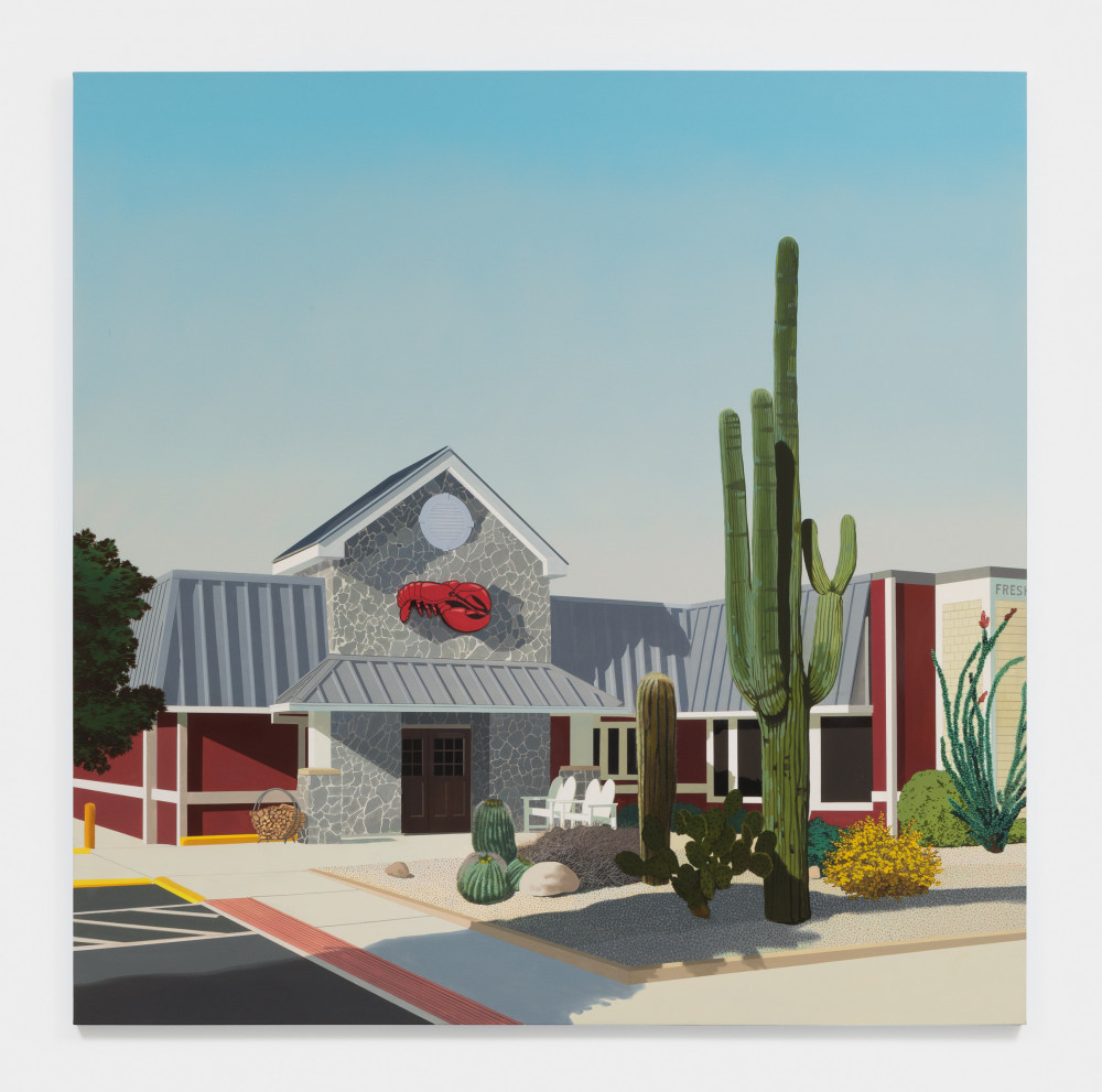 Jake Longstreth BA '99 Arizona Red Lobster, 2021, Oil on canvas, 84x84 in.