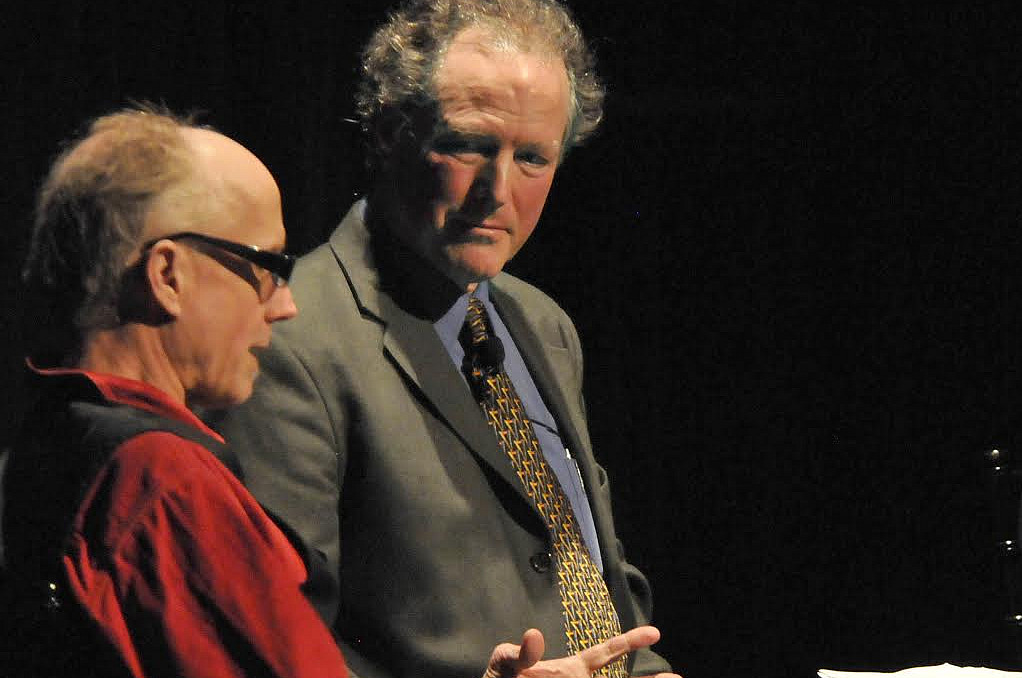Professor Kim Stafford (center) at the Stafford Centennial celebration.